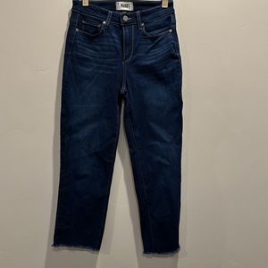 Paige. Size 26. Dark skinny jean.
